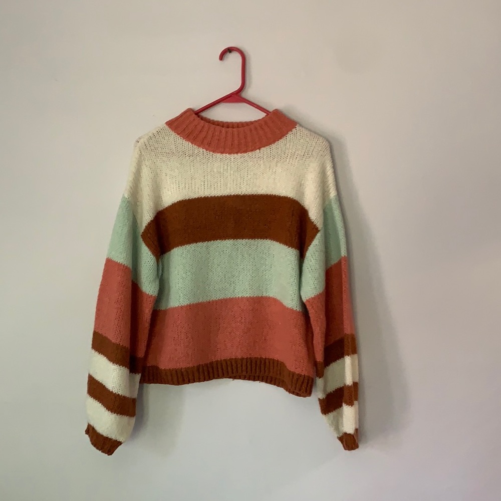 BP striped baggy sweater
